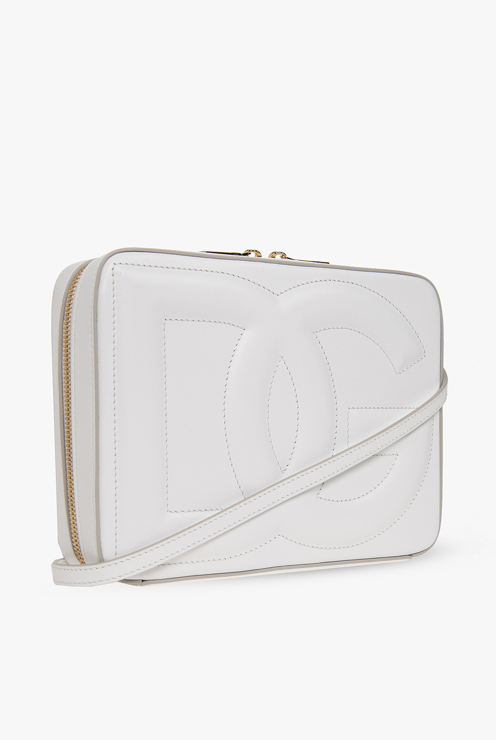 Dolce & Gabbana Leather shoulder bag with logo | Women's